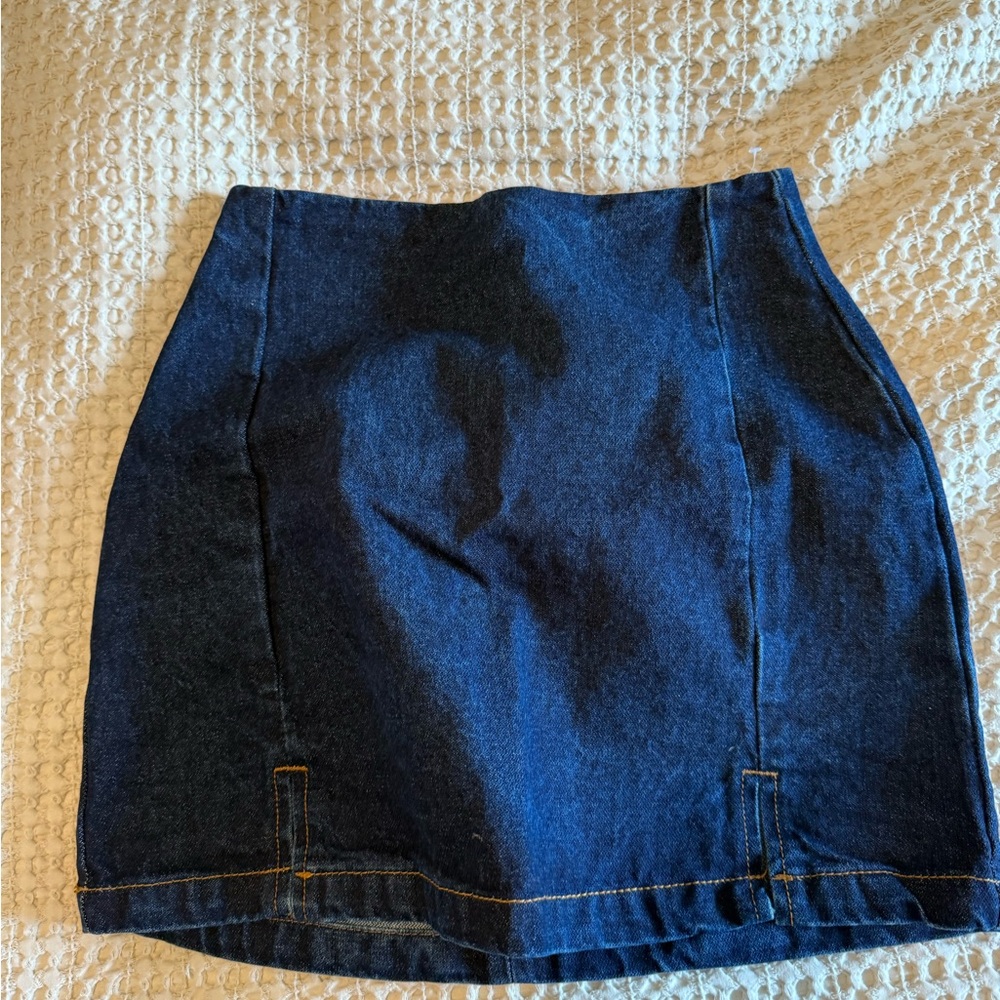 brandy mellvile Denim Blue Skirt